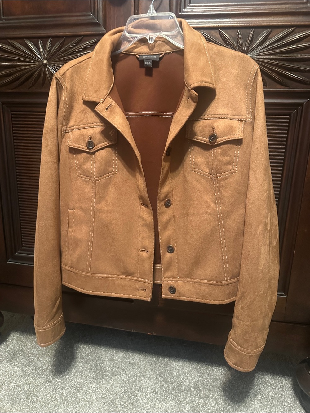 J. Jill Suede Shirt Jacket in Tan